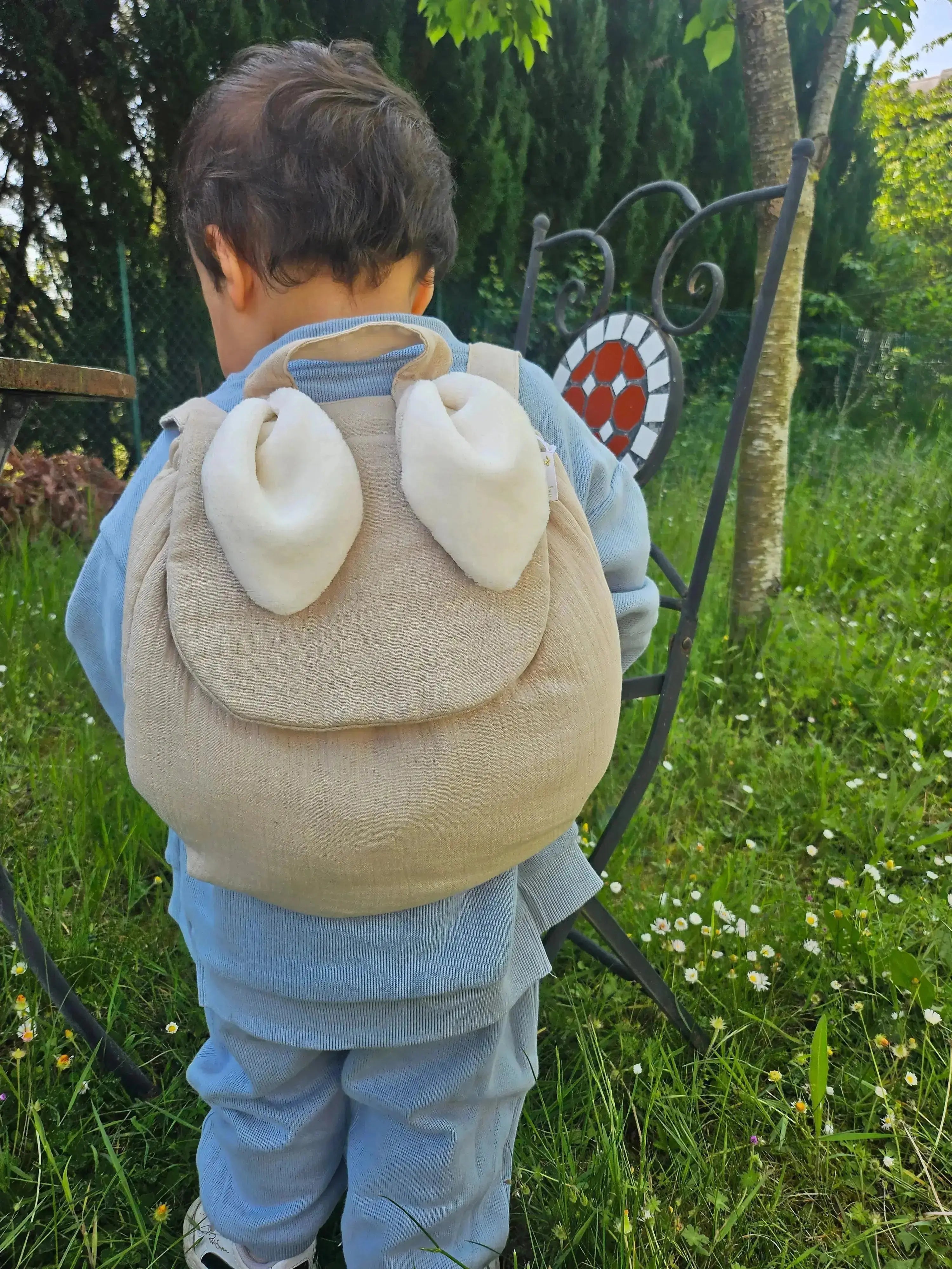 Sac à dos Lapinou Kaki Les Juliettes Paris