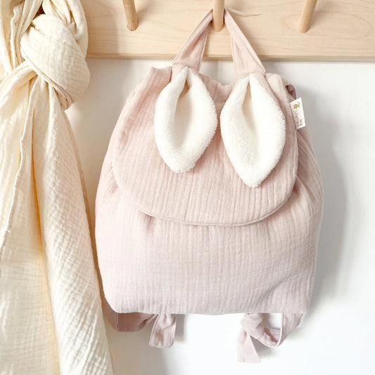 Sac à dos Lapinou (rose poudré)